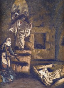 The Resurrection of Lazarus - from “The Life of Our Lord Jesus Christ” - 1899 by James Tissot by James Jacques Joseph Tissot