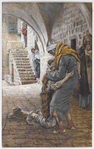 The Return of the Prodigal Son, illustration for The Life of Christ by James Jacques Joseph Tissot