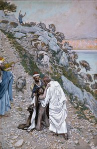The Swine Driven into the Sea, Illustration for The Life of Christ