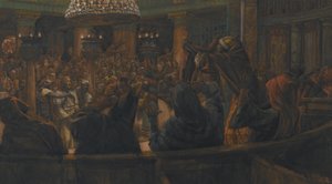 The Torn Cloak - Jesus Condemned to Death by the Jews, illustration from The Life of Our Lord Jesus Christ