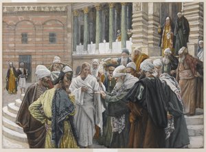 The Tribute Money, illustration from The Life of Our Lord Jesus Christ