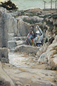 The Two Marys Watch the Tomb, illustration for The Life of Christ