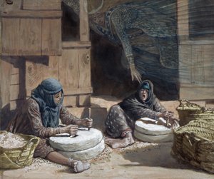 The Two Women at the Mill, illustration for The Life of Christ, c.1886-94