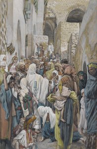 The Woman with an Issue of Blood, illustration from The Life of Our Lord Jesus Christ by James Jacques Joseph Tissot