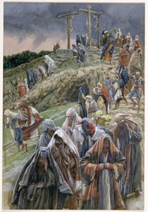 The people, beholding the things that were done, smote their breasts, illustration for The Life of Christ, c.1886-96