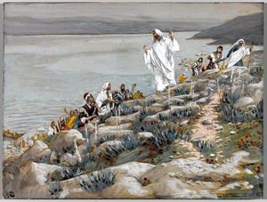 Ye Seek Me not because Ye Saw the Miracles but because Ye Did Eat of the Loaves, illustration for The Life of Christ