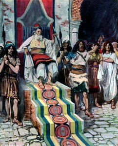 David Sees the Messenger Arrive by James Jacques Joseph after Tissot