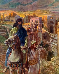 Nehemiah Looks Upon the Ruins of Jerusalem by James Jacques Joseph after Tissot