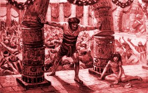 Samson Puts Down the Pillars