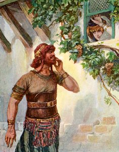 Samson Sees Delilah at Her Window
