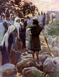 Saul Questions the Young Maidens by James Jacques Joseph after Tissot