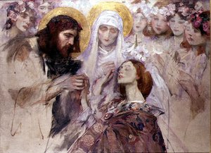 Christ Blessing a Young Woman