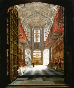 Interior of the Chapel of Henry VII, Westminster Abbey by James John Harwood