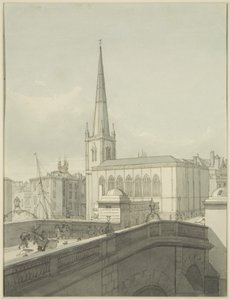 St Nicholas Church and part of Bristol Bridge