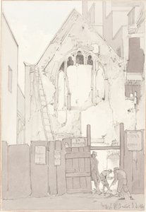 The Discovery of an East Window of All Saints’ Church, behind High Street, Bristol by James Johnson