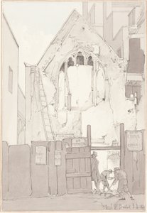 The Discovery of an East Window of All Saints’ Church, behind High Street, Bristol by James Johnson