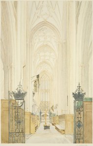 Transept of St Mary Redcliffe, looking South by James Johnson