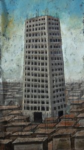 Skyscraper Over Dense City