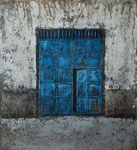Weathered Blue Window