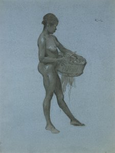 Negress Carrying a Basket of Vegetables