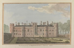 Herstmonceux Castle, East Sussex: The North Front by James Lambert  of Lewes