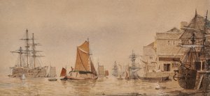 Sunset on the River Medway by James Lawson Stewart