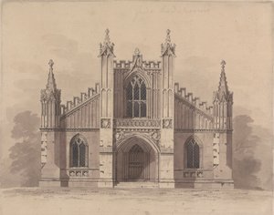 Etched State with Revisions of Design 11, Plate 9 of A Collection of Designs for Rural Retreats