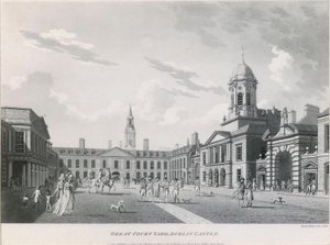 The Upper Yard, Dublin Castle by James Malton