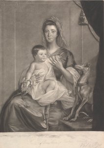 Lady Jane Cathcart (née Hamilton), and Her Son by James McArdell