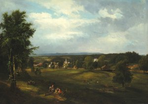 Village Scene near Albany, New York