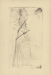 Impressions from Cancelled Plates by Whistler - Woman Standing by James Abbott McNeill Whistler