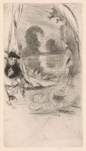 Impressions from Cancelled Plates by Whistler - the Model Resting