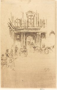 A Corner of the Palais Royal by James Abbott McNeill Whistler