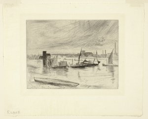 Battersea Dawn (Cadogan Pier) by James Abbott McNeill Whistler