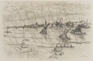 Battersea Reach by James Abbott McNeill Whistler