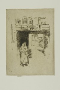 Bird Shop - Seven Dials by James Abbott McNeill Whistler
