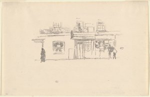 Chelsea Shops by James Abbott McNeill Whistler