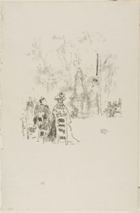 Conversation under the Statue, Luxembourg Gardens