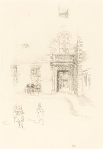 Courtyard, Chelsea Hospital by James Abbott McNeill Whistler