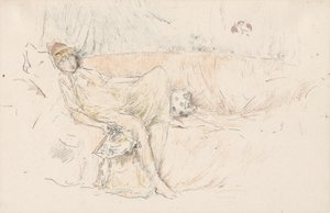 Draped Figure, Reclining by James McNeill Whistler