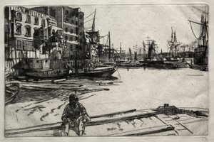 Eagle Wharf by James McNeill Whistler