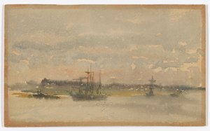 Erith–Evening by James Abbott McNeill Whistler