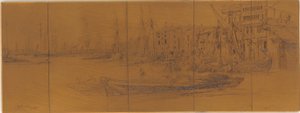 Etching Plate: Thames Warehouses by James Abbott McNeill Whistler