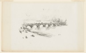 Evening, Little Waterloo Bridge by James Abbott McNeill Whistler