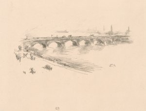 Evening, Little Waterloo Bridge by James Abbott McNeill Whistler