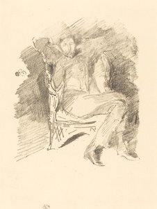 Firelight: Joseph Pennell, No. 1 by James Abbott McNeill Whistler