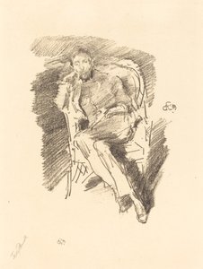 Firelight: Joseph Pennell, No. 2 by James Abbott McNeill Whistler