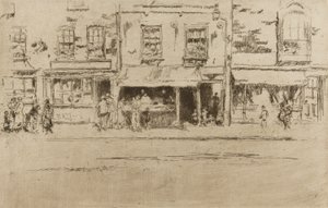 Fish Shop, Chelsea by James Abbott McNeill Whistler