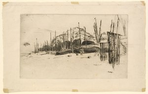 Fishing Boats, Hastings by James Abbott McNeill Whistler
