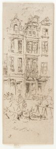 Flower Market, Brussels by James Abbott McNeill Whistler